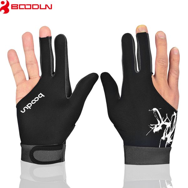 

2018 pink blue billiards gloves sports snooker glove lycra fabric billiard player accessories pool shooters table gloves luvas de goleiro, Black