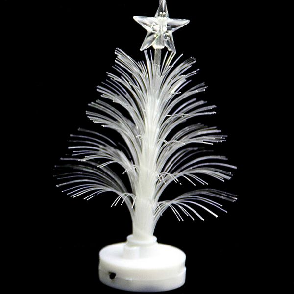 

colorful fiber optic led glowing christmas tree with a star & suction cup