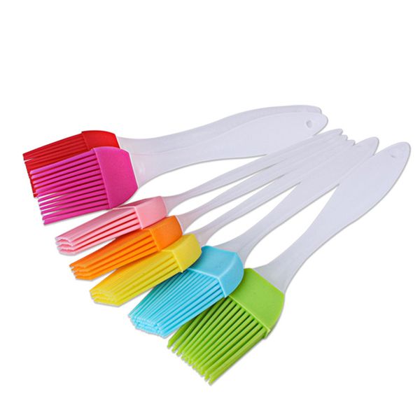 

silicone bbq brush oil brushes multi color silicone for cake bread butter baking tools safety bbq brush heat resisting