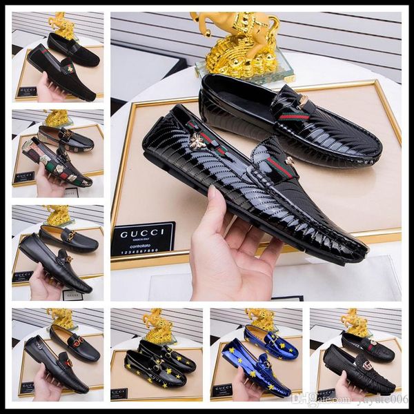 

handmade men genuine leather with bow wedding dress shoes men luxurious prom and banquet loafers plus size men's flats, Black