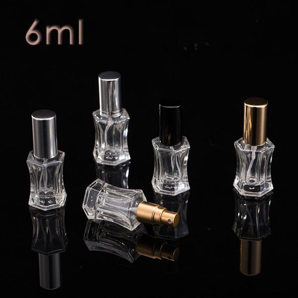 

6ml glass perfume fragrance spray bottle sub bottling with aluimnum sprayer atomizer fast shipping f20173700