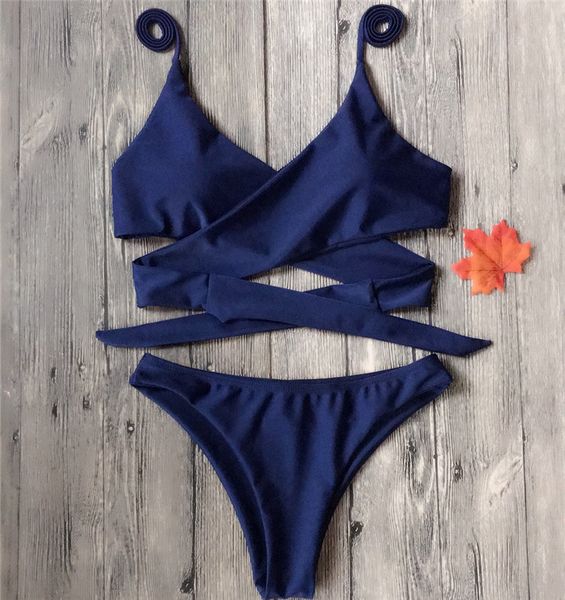 

new summer print bikini set woman swimsuit 2018 fashion cross criss swimwear for women beachwear print swim wear bathing suits