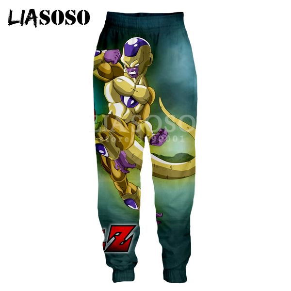 

liasoso 2018 3d print men women sweatpants anime z super goku vegeta frieza casual sweat pants joggers pants x0972, Black