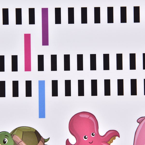 

removable measure height sticker cartoon cats fishs sea world growth chart kid height chart wall kids room wall decorative