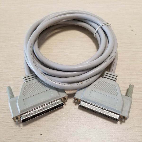 

db37 37pin 3h2 male to female data extension cable pure copper white 3m
