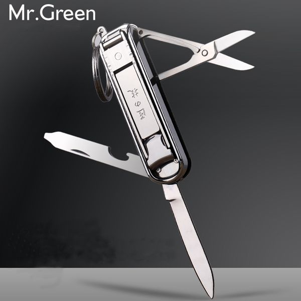 

multifunctional nail clipper stainless steel belt finger file ring finger scissors belt bottle opener finger plier scissorss l