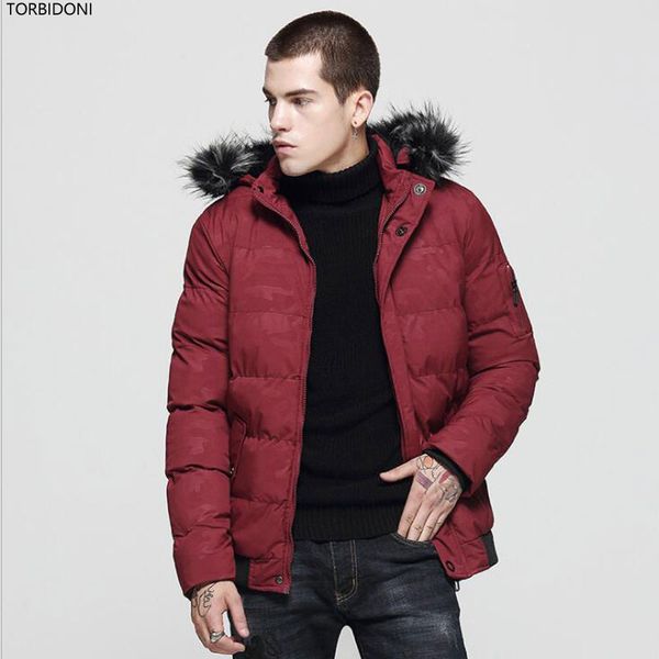 

winter camouflage jacket men casual thick warm chaqueta hombre zipper streetwear clothes fashion coat outwear xxxl, Black