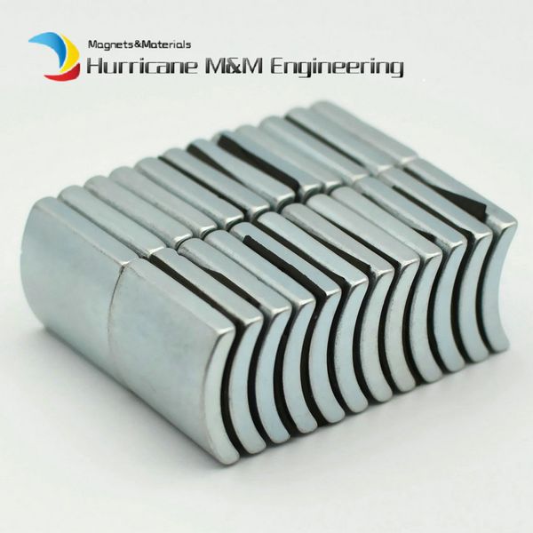 

1 pack grade n38h ndfeb arc segment od49xid43x60deg.x23 mm diametrically motor magnet for generators wind turbine neodymium rotor magnet
