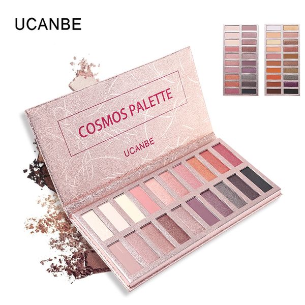 

ucanbe 20 colors eyeshadow makeup palette shimmer matte radiant pigmented cosmetic eye shadow powder natural eye set