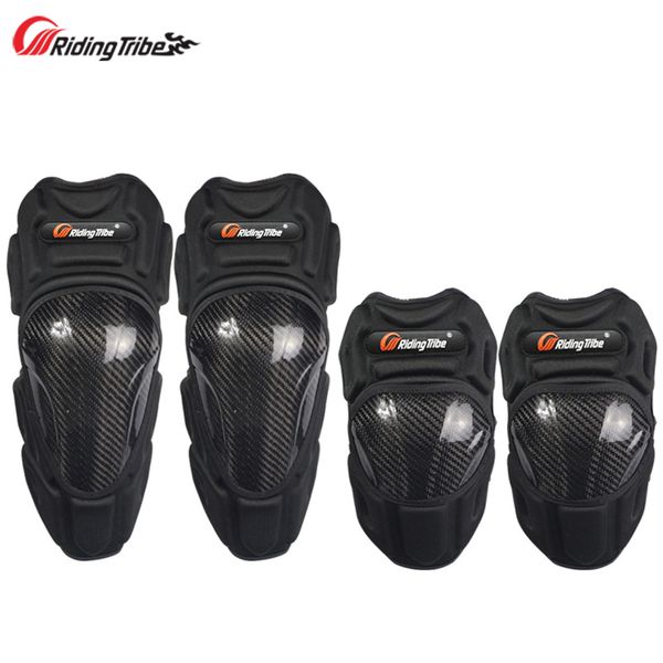 

pro-biker motorcycle knee guards elbow pads carbon fiber motocross racing protective gears moto hands leg protector hx-p18