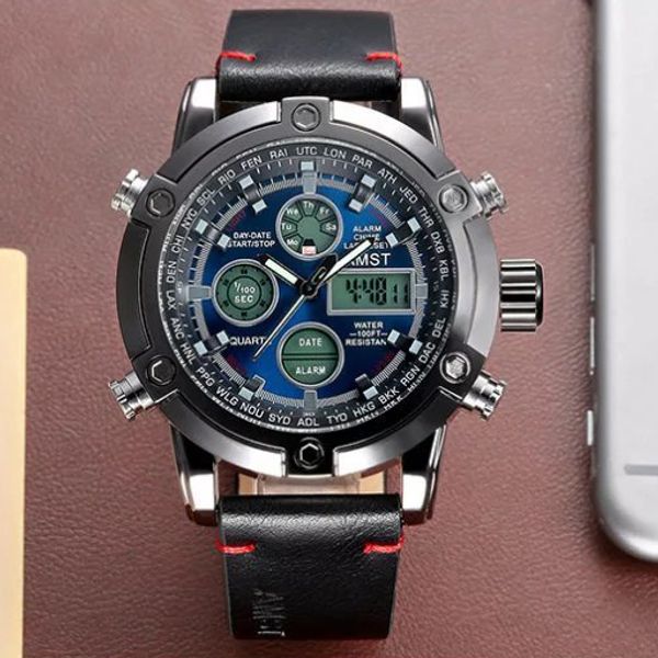 

multi-function alarm clock countdown smart watch, Slivery;brown