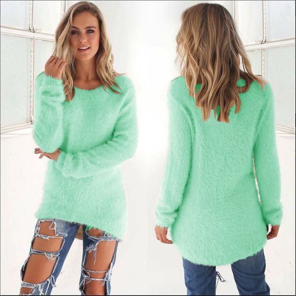 

fashion ladies sweater coat long sleeve soft smooth warm f05, White;black