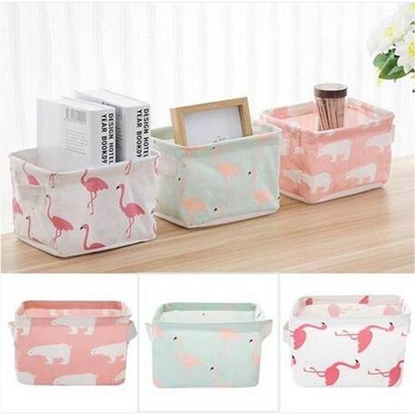 

wholesales fold square cutlery lattice cotton linen linen deskstorage box debris