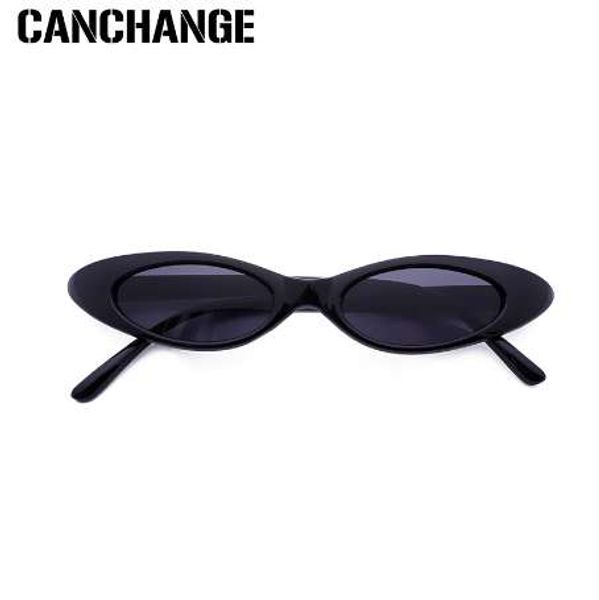

canchange brand designer oval sunglasses women vintage 90s cat eye sunglasses small frame ladies sun glasses oculos de sol, White;black