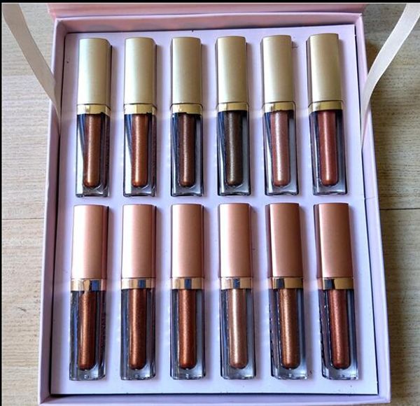 

in tock 2018 new makeup eye for elegance et himmer glitter liquid eye hadow 12 pc travel et makeup palette dhl gift