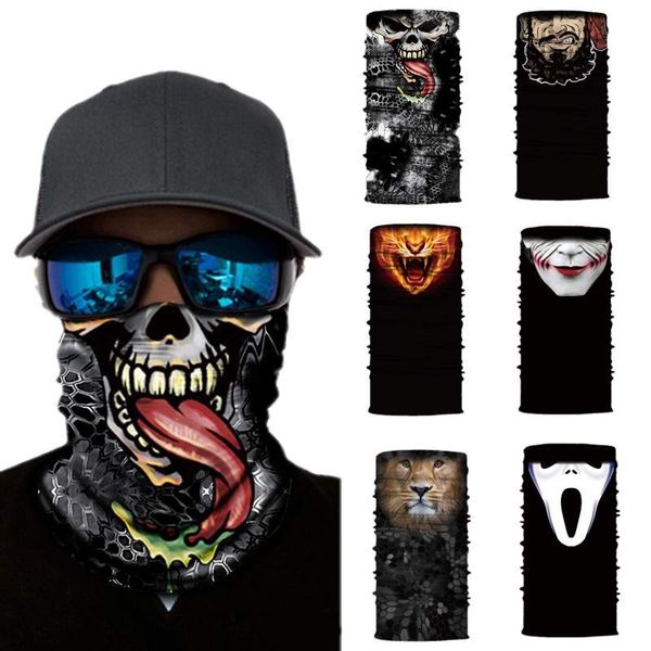 

headscarf funny mask printing 3d magic headscarf seamless multi-function outdoor sunscreen windproof mask wash towel 6 styles