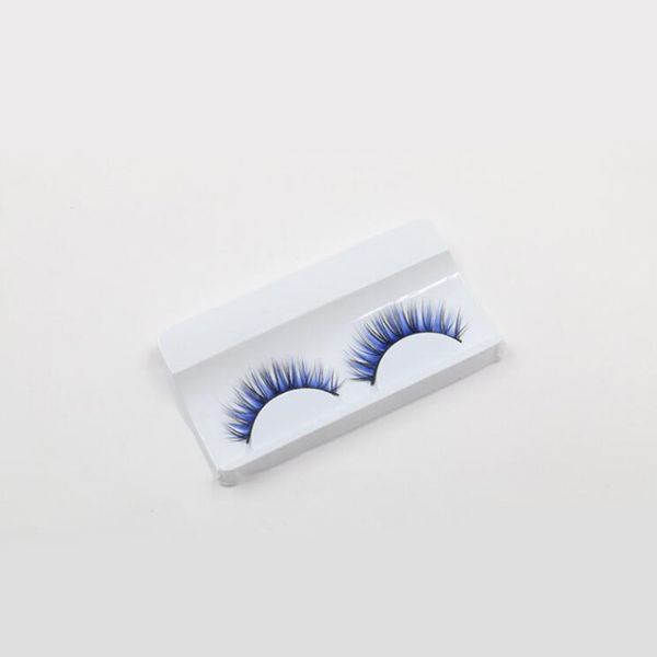

eye lashes purple/blue/black colour false eyelashes fashion