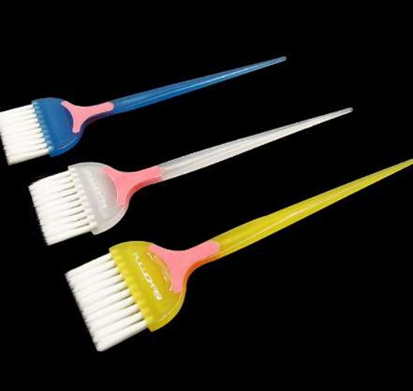 

1 pc professional pp handle natural environmental resin fluffy comb hairdressing barber hair dye hairbrush make up comb styling, Silver