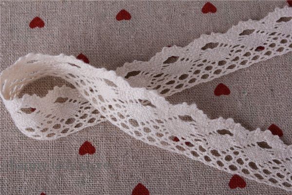 

хлопок естественного цвета ширины 200 ярдов 24mm красивейший первоначально / цвет cluny шнурка бежевый, Black