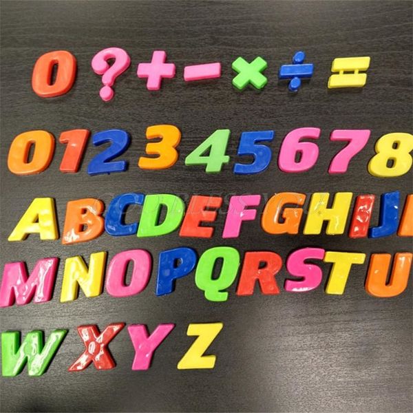 

gift set magnets teaching alphabet set of 42 colorful magnetic fridge letters & numbers education learn cute kid baby toy