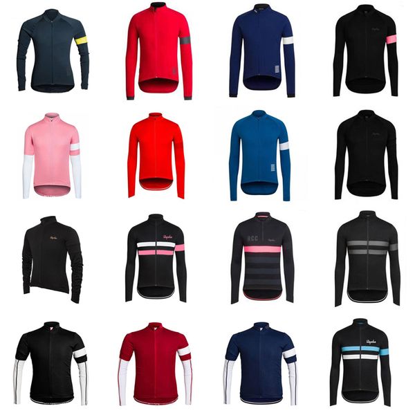 

RAPHA team Cycling long Sleeves jersey Spring and autumn style for men High Quality mtb bike sportwear Size XS-4XL D0922