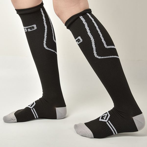

men's socks men women compression fit for long multifunctional aa10031, Black