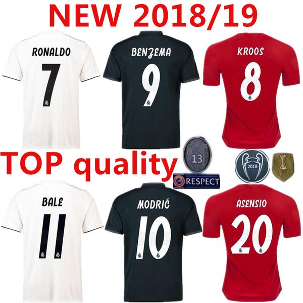 

Real madrid 2019 ronaldo a en io bale i co home away occer jer ey ramo benzema hirt 2018 cami eta real madrid football kit jer ey