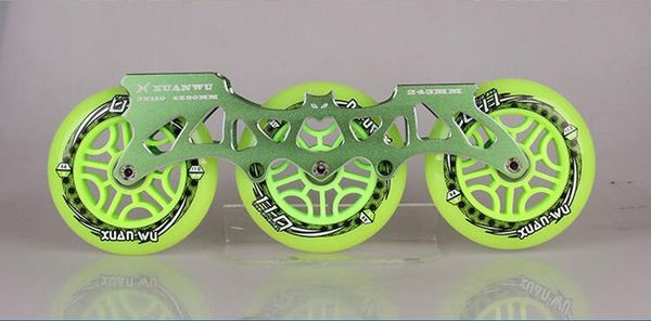 

wholesale-frame+wheel+bearing 3x110mm inline speed skating frame ultra light alloy cnc base 85a pu rodas 608 ilq-9 bearing,ing