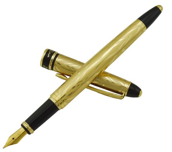 

picasso 901 fountain pen amorous feeling of paris 18kgp fine nib noble golden office business school writing gift pen