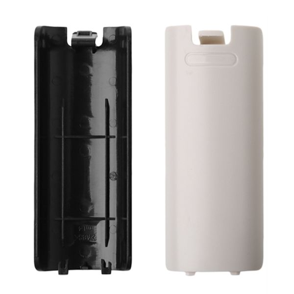Новая пластиковая крышка крышки крышки батареи Замена крышки для Wii пульт дистанционного управления задняя дверь черный белый высококачественный быстрый корабль