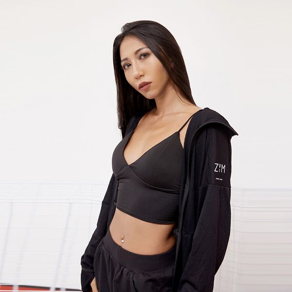 

zym warm-up tracksuit #1693, Black;red