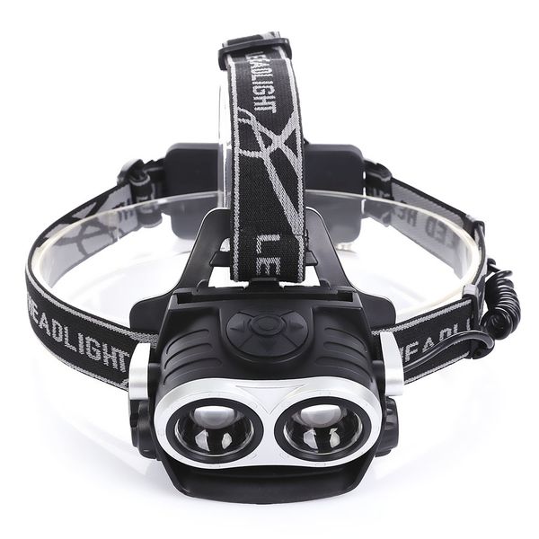 

high-quality aviation 6063 aluminum alloy usb rechargeable bicycle head wear light headlamp flashlight 400 lumens lamps