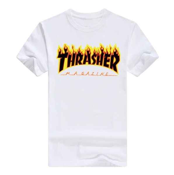 maglietta thrasher bianca