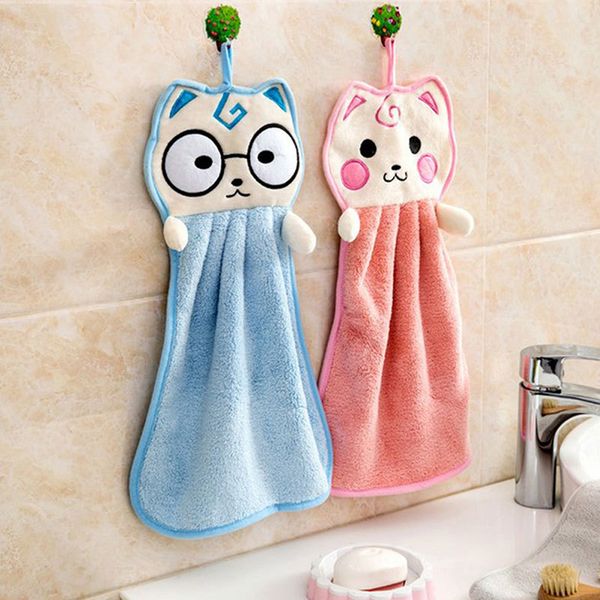 

cute animal new candy colors soft superfine fiber can be hung kitchen bathroom used cartoon animal towel