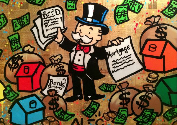 

silk gun 24x36inch(60x90cm) alec pmhug monopoly man poster art print sskxn