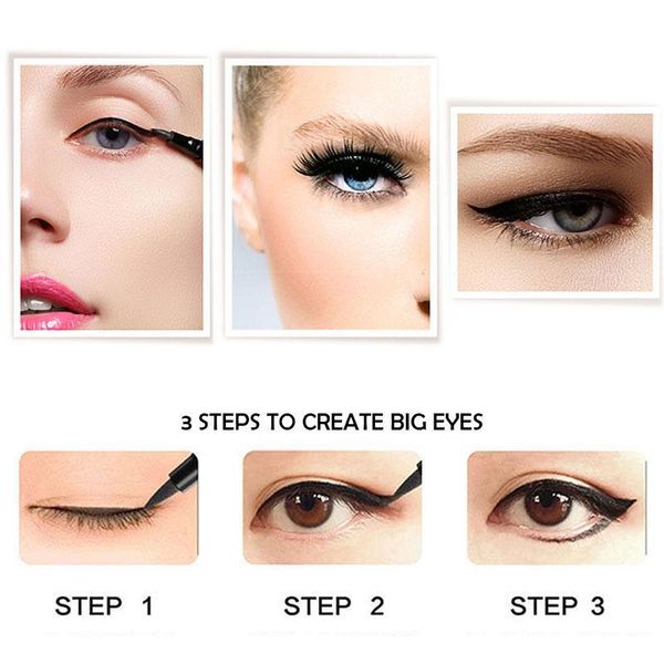 

new eyeliner waterproof black wing shape long-lasting liquid eyeliner seal pencil cat eye cosmetic makeup tool