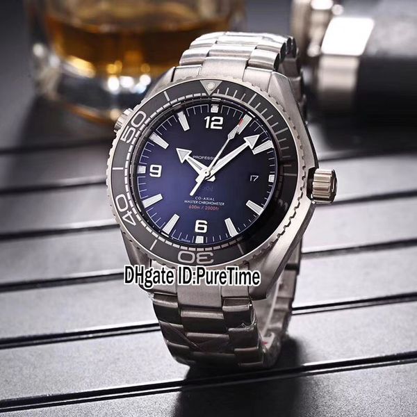 

new planet ocean co-axial 600m 215.30.44.21.01.001 steel case black dial cal.8900 a2813 automatic mens watch stainless steel watches omg38b2, Slivery;brown