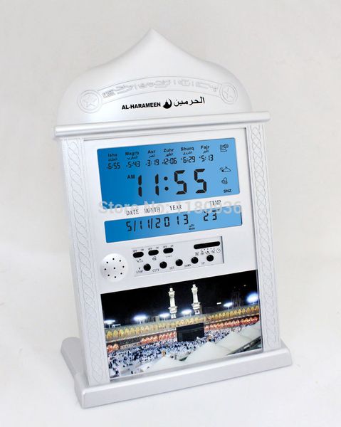 

1pc dropshipping muslim azan prayer clock islamic clock azan wall prayers full azans 1150 cities super
