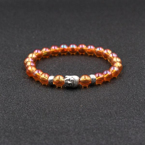 

natural stone bracelets charm bracelet r buddha head bead bracelet, Golden;silver