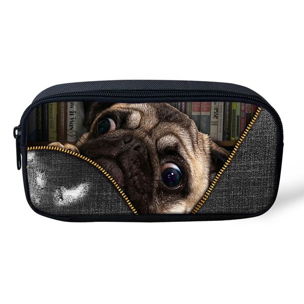 

cute zipper cats animal woman make up bag women 3d printing travel storage pencil case organizer handbag clutch comestic box
