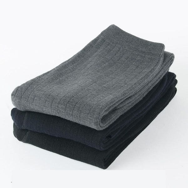 

new arrival winter men wool double thick pants exquisite worsted pilling warm casual elastic waist comfortable size m  xl xxl, Black