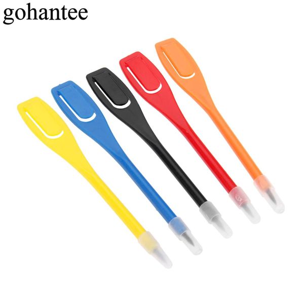 

gohantee 50 pcs of lot golf marker pencils scoring record golf pen recording clear mud tool pencil score card pens 5 colors