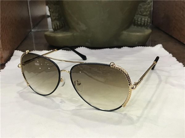 

women rim leather pilot sunglasses gold/black brown shaded designer fashion sun glasses brand new with box, White;black