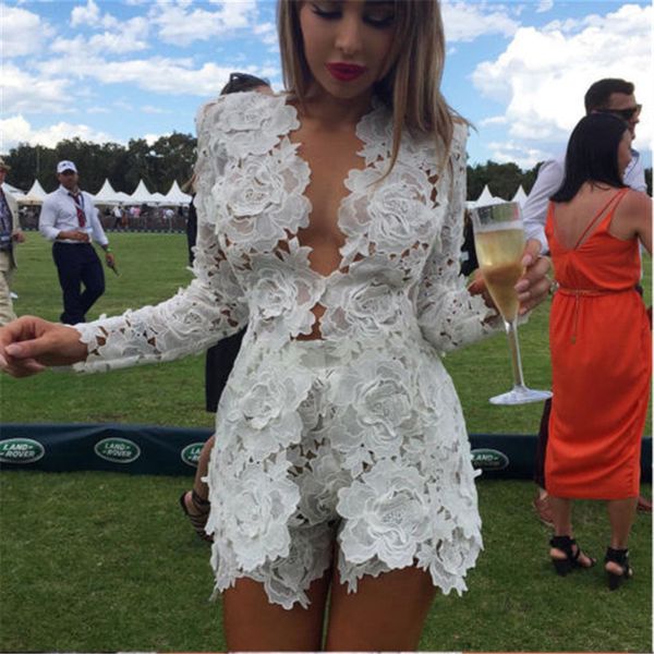 

womens plunge v neck holiday mini playsuit summer jumpsuit romper casual shorts, Black;white