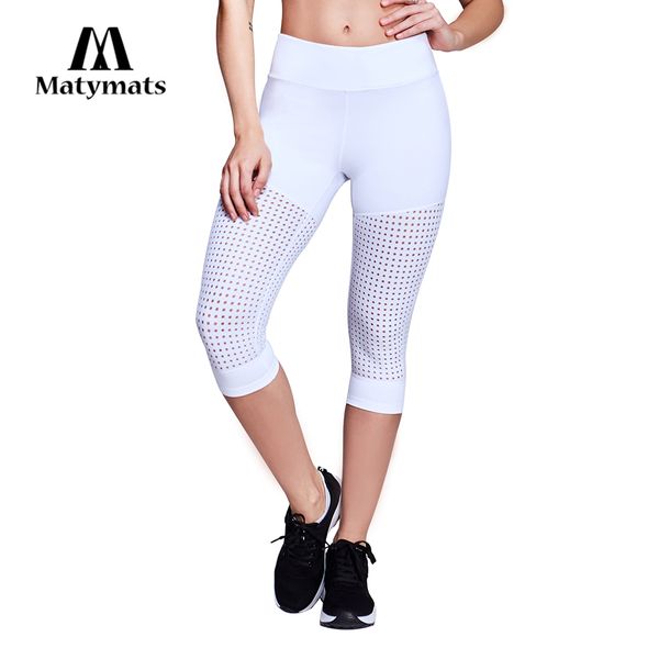 

matymats yoga pants women sport leggings hollow out tummy control pants for yoga fitness high waist sports trousers, White;red