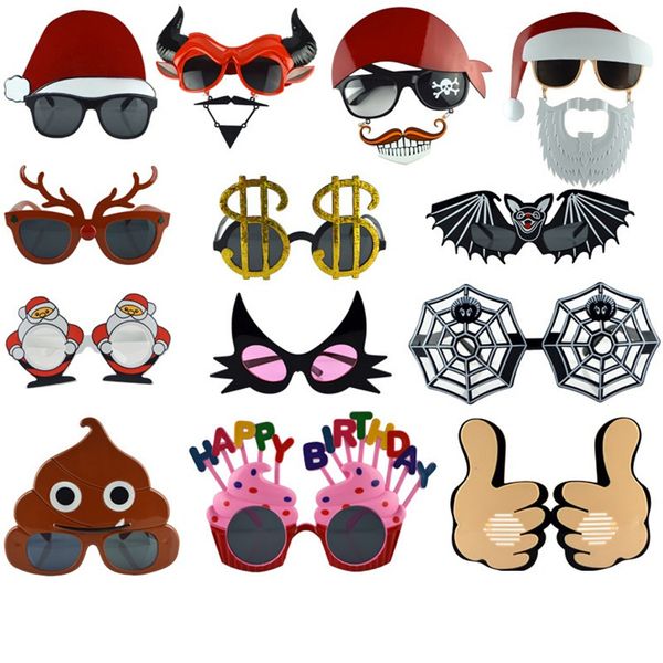 

christmas masquerade party sunglasses festival decoration funny glasses fashion and personality decoration glasses t3i0386