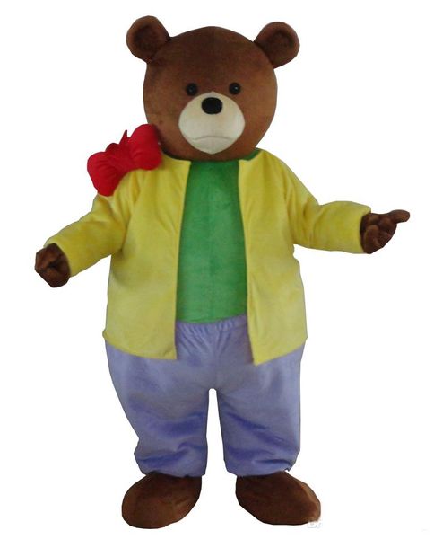 

2018 yogi bear mascot costume custom fancy costume anime kits mascotte cartoon theme fancy dress carnival costume, Red;yellow