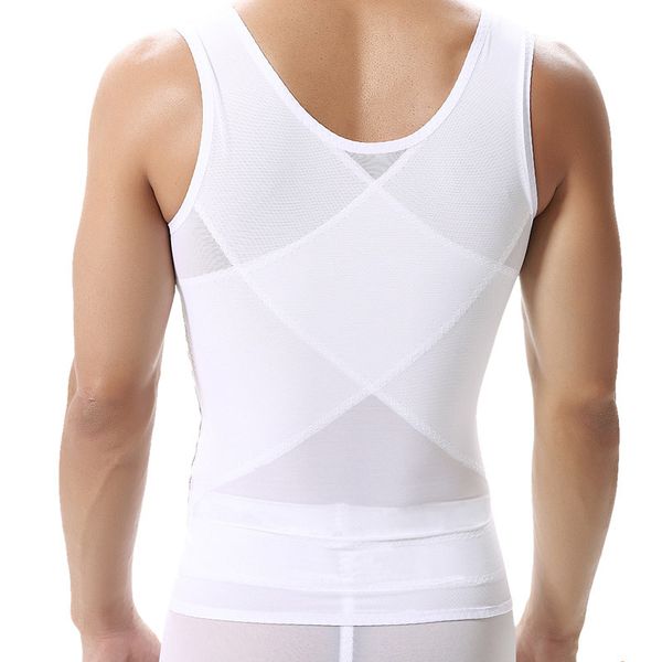 

2018 mens corset body shaper x-cross plus design on chest back ceinture abdominale minceur slimming shapewear compression belt, Black;brown