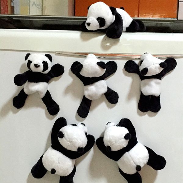 

lovely soft plush panda fridge magnet refrigerator sticker children birthday gift festival gifts tourism gift souvenir hot