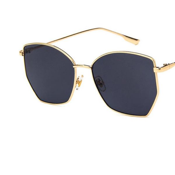 

new fashion women & men personality irregular sunglasses alloy frame sun glasses eyeglasses anti-uv spectacles couple eyewear, White;black